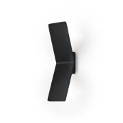 LED-seinävalaisin Ada, musta, alumiini, 2-valo, 2 valoa