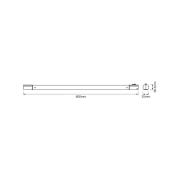 OSRAM LED-valolista TUBEKIT, 60 cm, 3 000 K valkoinen kytkin