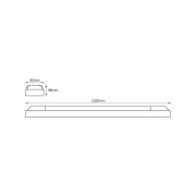 OSRAM LED-valolista POWER BATTEN, 3 000 K, 120 cm, 2-lamppuinen.