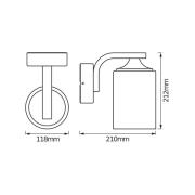 OSRAM ulkoseinälamppu ENDURA CLASSIC LANTERN CYLINDER musta