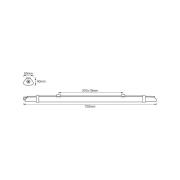 OSRAM LED-kosteiden tilojen LED-lamppu SUBMARINE SLIM VALUE, 72 cm, IP...