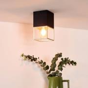 Kattovalaisin Rixt musta, kulmikas, 1-lamppuinen