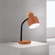 Pöytävalaisin Gili, korallipunainen, teräs, korkeus 35 cm, E27