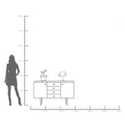 KARE Soft Shape koriste-esine, leveä muoto, valkoinen, valettu kivi