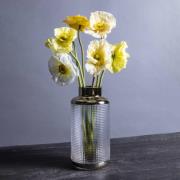 KARE Maljakko LA Noble, korkeus 30 cm, lasi, kulta/selkeä, käsintehty