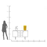 KARE Maljakko Sitruunamehu, korkeus 43 cm, Ø 26 cm, posliini, keltaine...