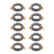 Prios kattoon upotettava valaisin Fibur, tummanharmaa, Ø8cm, 10 kpl:n ...