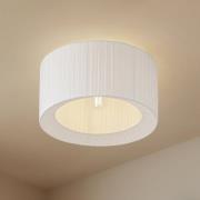 Lindby kattovalaisin Virelle, valkoinen, tekstiili, Ø 40 cm, E27