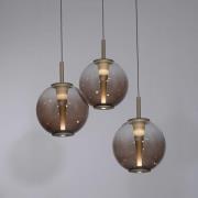 PURE LED-riippuvalaisin E-Infinity, pronssi/keltainen, Ø 50 cm, CCT