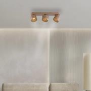 PURE LED-kattospotti Cup, pronssinvärinen, 56 cm, metalli, 3-lamppuine...