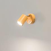 Seinäkohdevalaisin Fun, keltainen, korkeus 14 cm, säädettävä, GU10