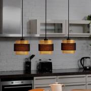 OSRAM Decor Hornet -riippuvalaisin, 3-lamppuinen, musta/kultainen