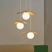 OSRAM Decor Pearl -riippuvalaisin, 3-lamppuinen, beige, huopa, G9