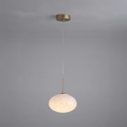 LED-riippuvalo Confetti, Ø 25 cm, kullanvärinen/valkoinen, lasi