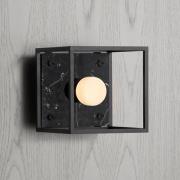 Buster + Punch seinävalaisin Caged Wall small, musta marmori