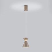 Helestra LED-riippuvalaisin LUK, ruskea, 1-lamppuinen, himmennettävä