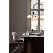 Nuura Apiales 6 -riippuvalaisin, Ø 50 cm, musta/opaalinen