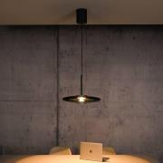 LED-riippuvalaisin PURE E-Vitrum, platina, lasi/alumiini, CCT