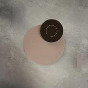 Knikerboker LED-seinävalaisin DoppioZero, vaaleanpunainen/ruskea, Ø 30...