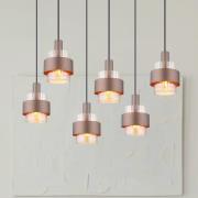 Milley riippuvalo, pituus 96 cm, pronssinvärinen, 6-lamppuinen, metall...