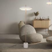 LED-lattiavalo Keaton, vaaleanharmaa, korkeus 138 cm, metalli, CCT