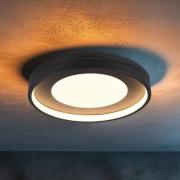 LED-kattovalaisin Solea, mattamusta, Ø 40 cm, muovi