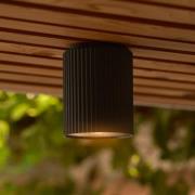 Kattovalaisin Kyklop Ripple, musta, alumiini, GU10