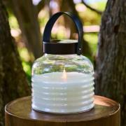 aurinkokäyttöinen LED-valaisin Aston Jar, korkeus 20 cm, musta/ruskea,...