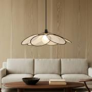 Lindby riippuvalaisin Astraia, luonnonmusta, pellava, Ø 80 cm