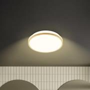 LED-kattovalaisin Acorus, Ø 28 cm, valkoinen/puunvärinen, IP44