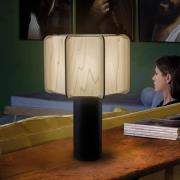 LZF pöytälamppu Kactos, norsunluunvärinen/musta, korkeus 52 cm