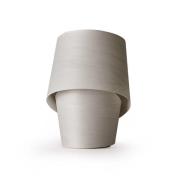 LZF pöytälamppu Tiny, harmaa, korkeus 22 cm, puuviilu