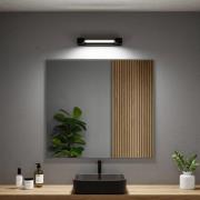 Paulmann LED-seinävalaisin Lucille, musta, 40 cm IP44 himmennettävä