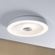 Paulmann LED-kattovalaisin Volea, valkoinen/hopea Ø 40 cm IP44 himmenn...