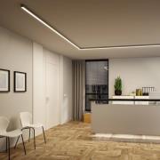 Paulmann LED-valolista Linion, kromi, 150 cm, 3 000 K