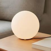 Lindby pöytävalaisin Marike, valkoinen, lasia, pallo, Ø 25 cm, E27