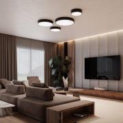 Cleo 200 kattovalaisin, valkoinen, tunnistin, IP20, Ø 20 cm, E27