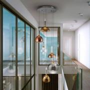 Charlize 6-lamppuinen LED-riippuvalaisin, himmennettävä, nelivärinen l...