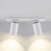 CAN TILT kattospotti, valkoinen, 31 x 9 cm, 2-lamppuinen, metalli GU10