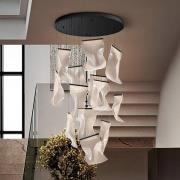 LED-riippuvalaisin Velos II 13-valo, musta, himmennettävä, muovi