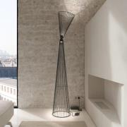 Karman LED-lattiavalaisin Ikonika, musta, korkeus 180 cm, metalli