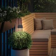 LED-maapiikkivalaisin RIFFLE MINI, antrasiitti Ø 9 cm, IP44