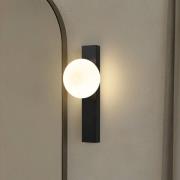 Lindby Tavrik kylpyhuoneen seinävalaisin, musta/valkoinen, korkeus 30 ...