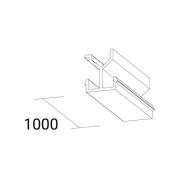Ivela peitelevy SQUARE 48 V kisko, valkoinen, pituus 100 cm