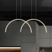 LED-riippuvalaisin Megan, pituus 95 cm, kultainen, 2-lamppuinen.