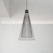 Karman LED-riippuvalaisin Ikonika, musta, Ø 40 cm, metalli