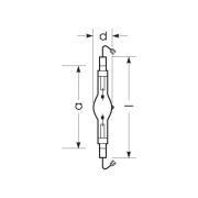 RADIUM monimetallilamppu K12s 1000W HRI-TS D/S/PRO