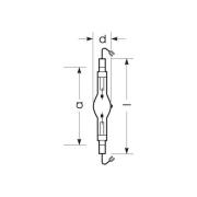 RADIUM monimetallilamppu K12s 1950W HRI-TS D/S kirkas
