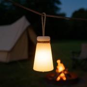 LED-akkupöytälamppu Bruno 3 000 K RGB, valkoinen