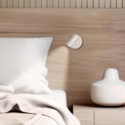 LED-seinävalaisin Tara, valkoinen, Ø 9 cm, metalli